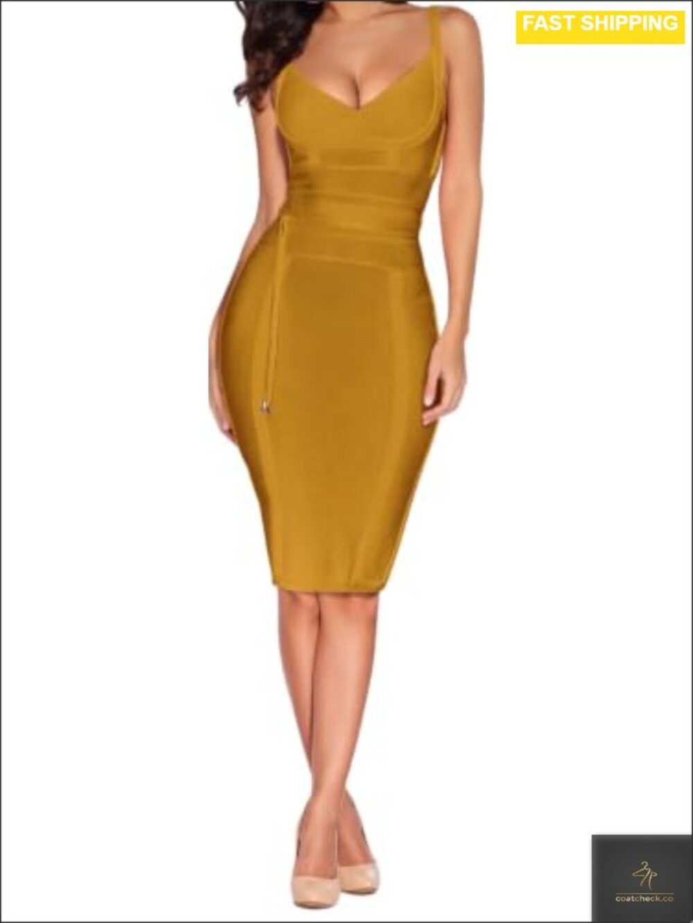 Rayon Bandage Bodycon Party Dress Tie Waist Club Cocktail